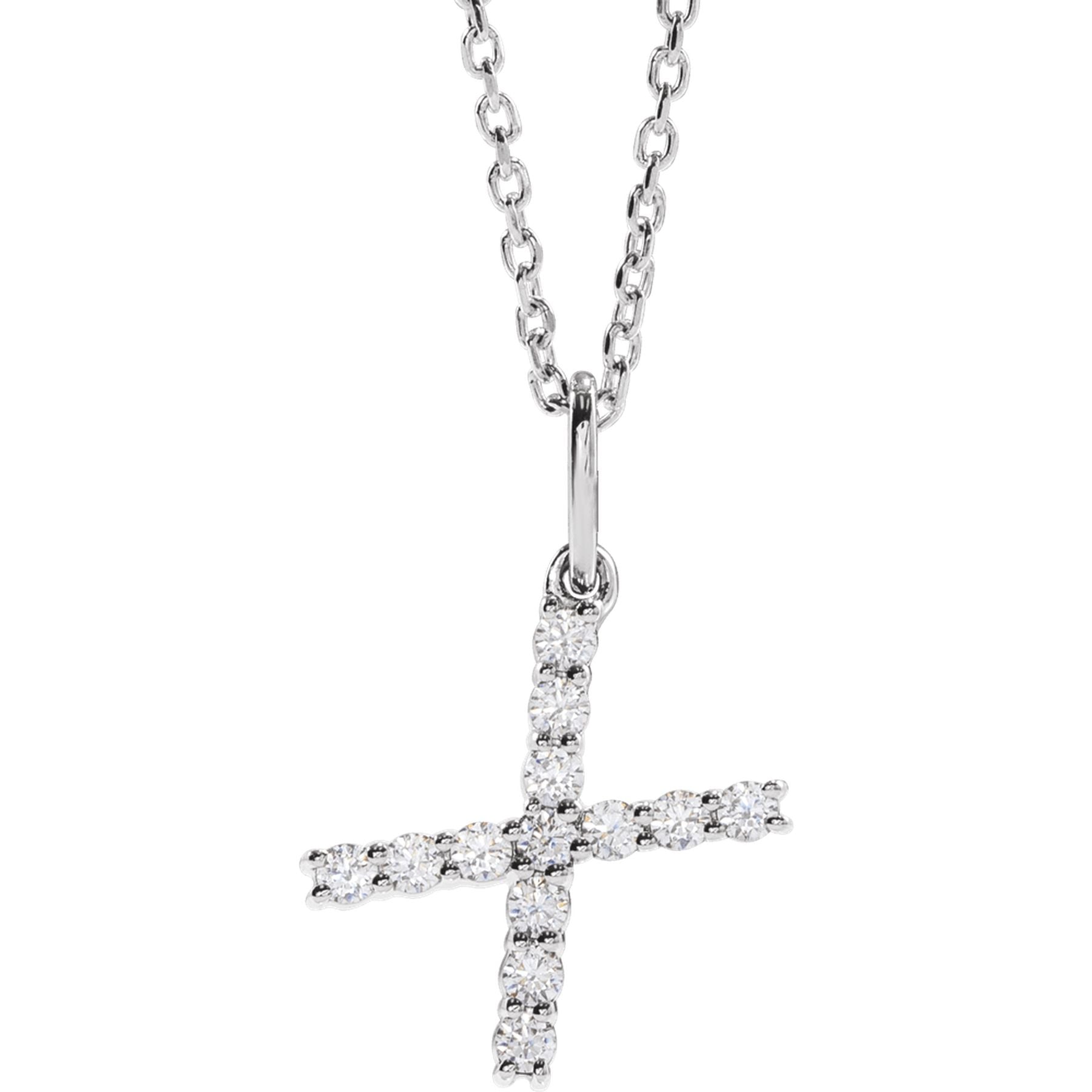 Diamond Initial Necklace