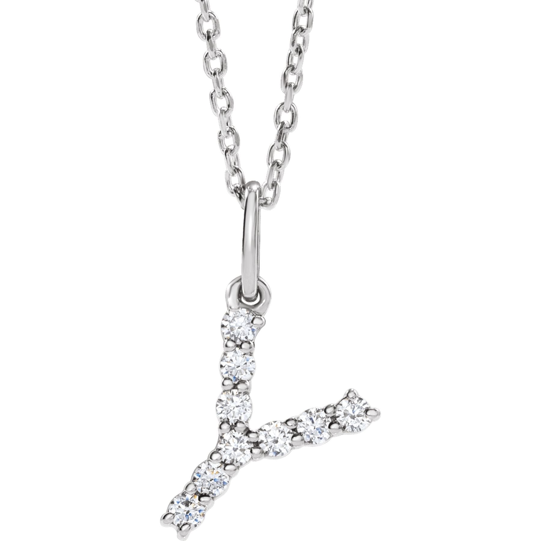 Diamond Initial Necklace