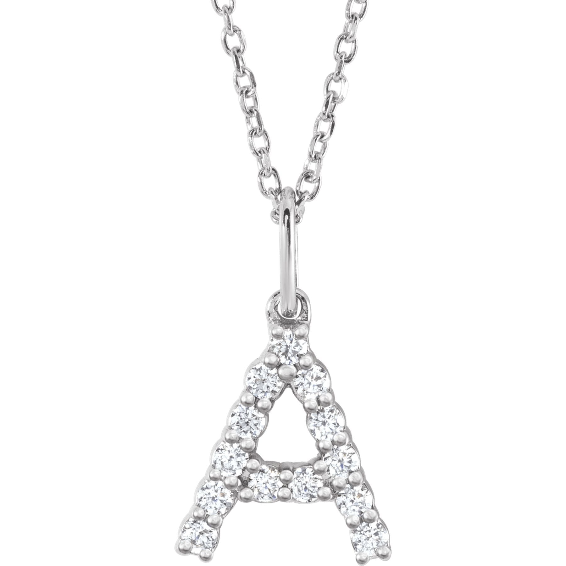 Diamond Initial Necklace