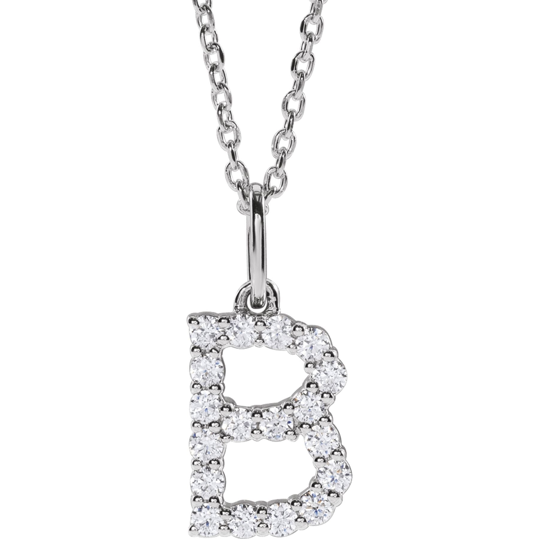 Diamond Initial Necklace