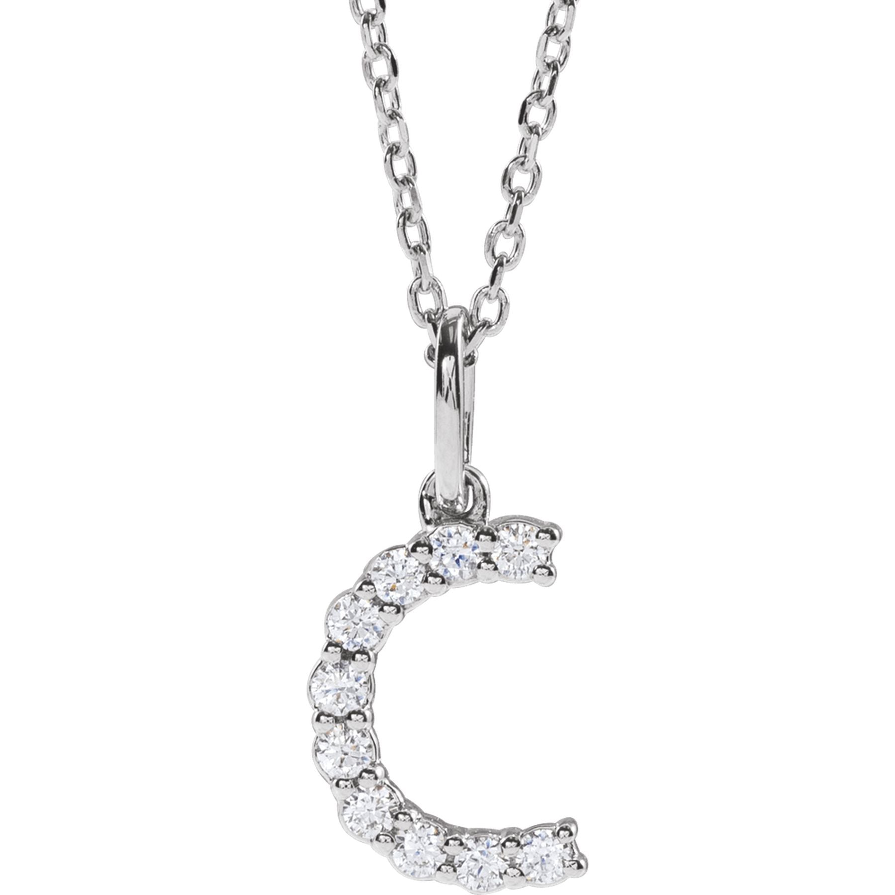 Diamond Initial Necklace