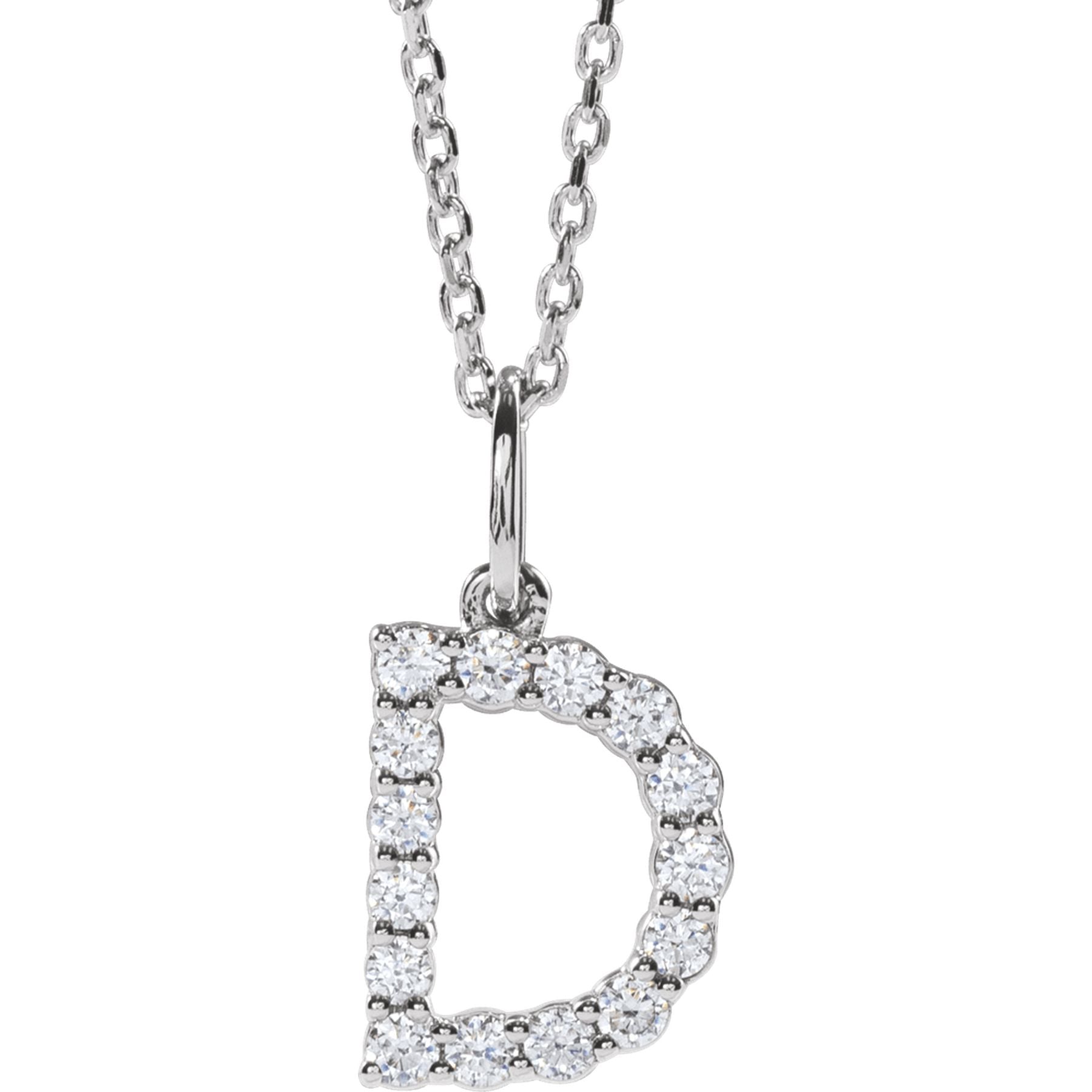 Diamond Initial Necklace