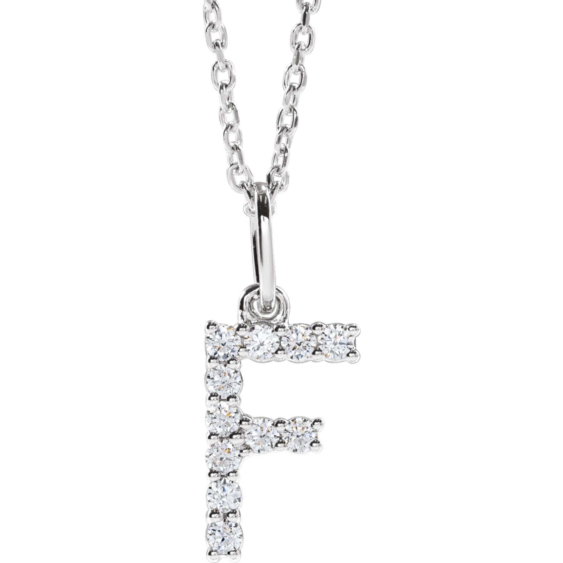 Diamond Initial Necklace