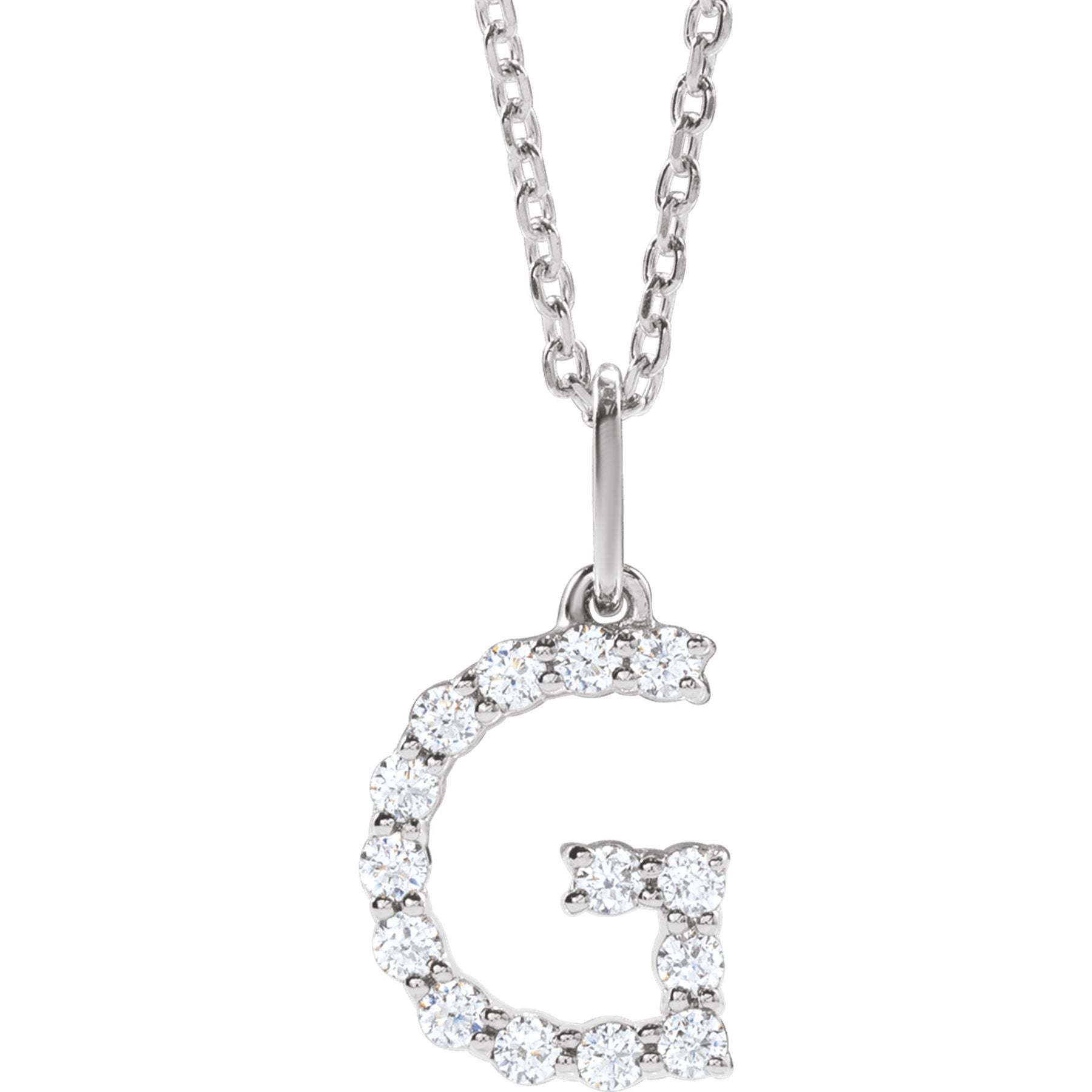 Diamond Initial Necklace