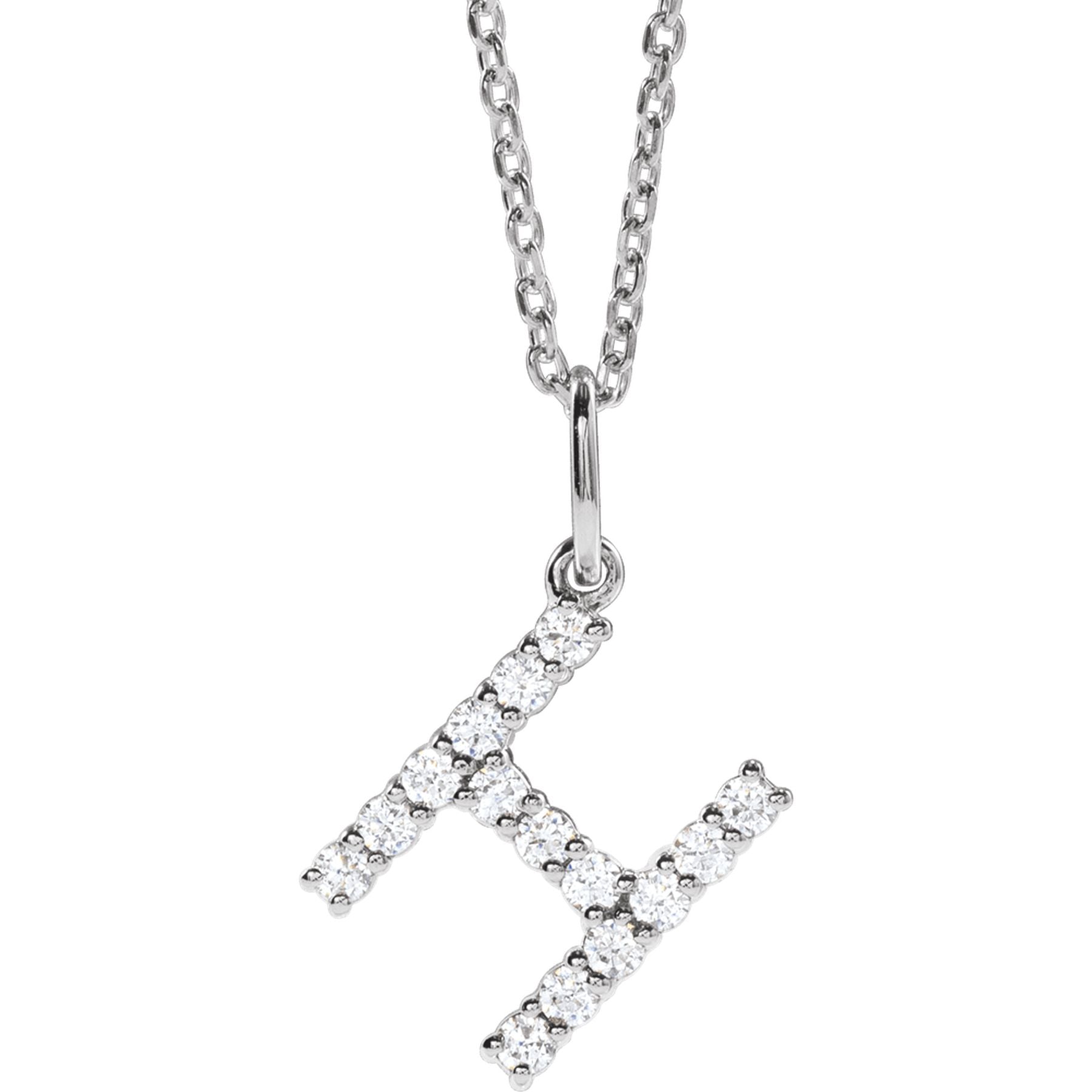 Diamond Initial Necklace