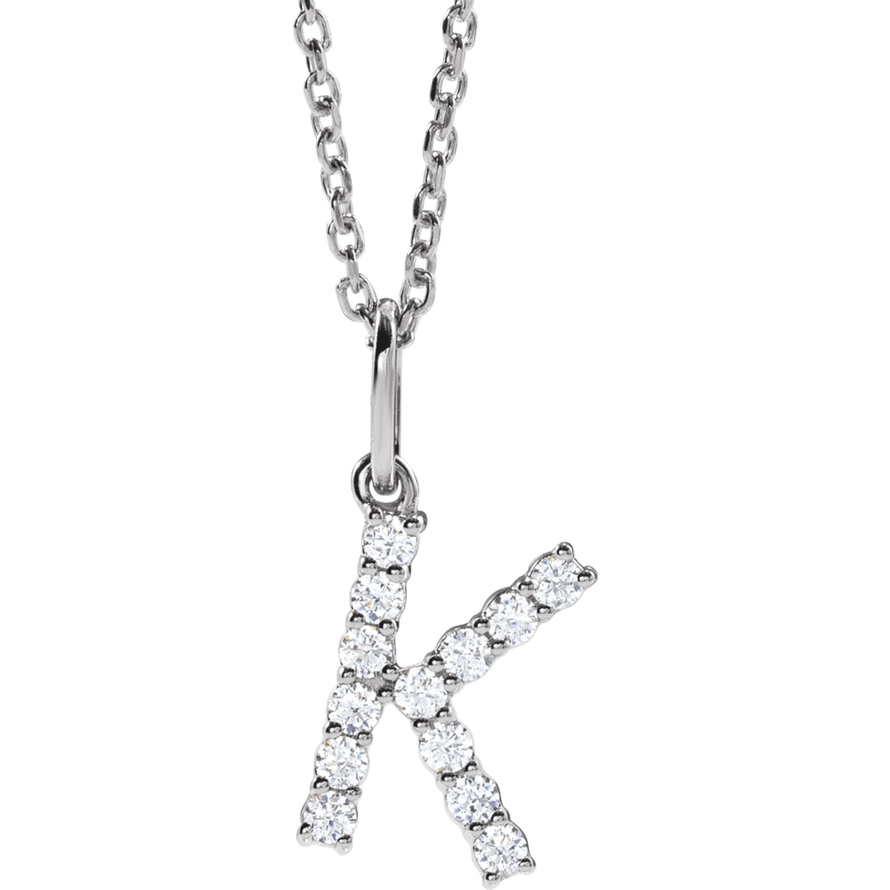 Diamond Initial Necklace