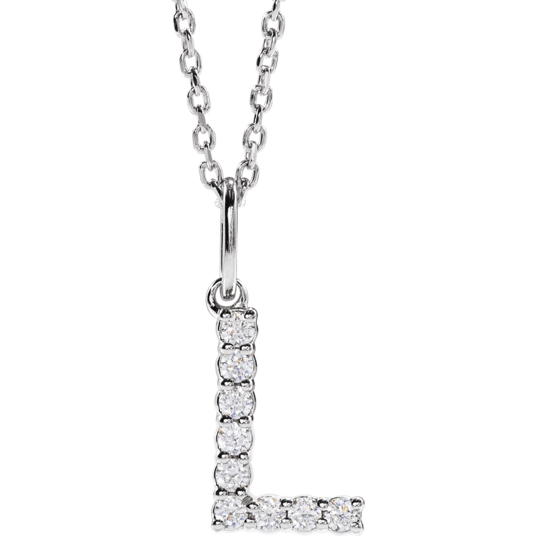 Diamond Initial Necklace