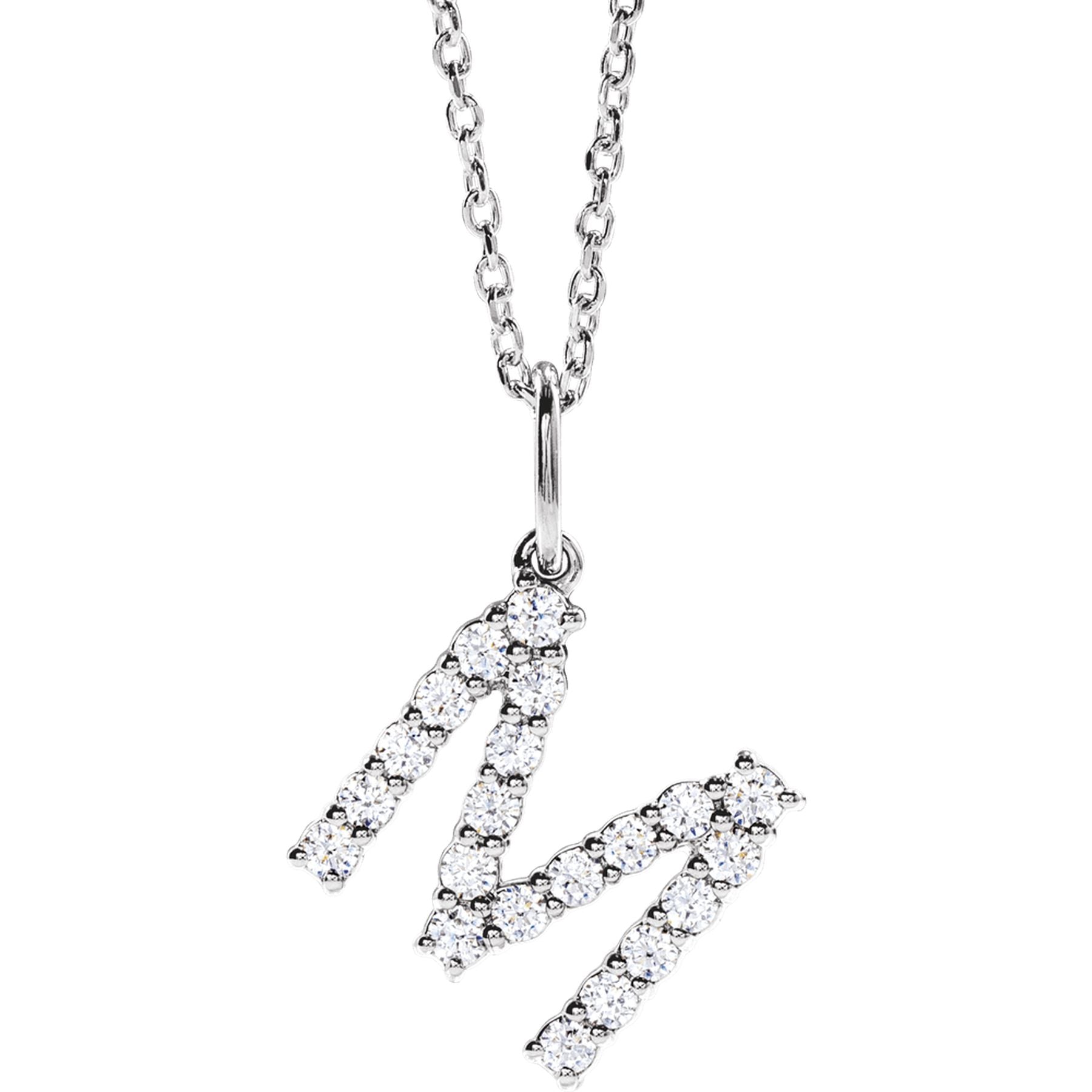 Diamond Initial Necklace