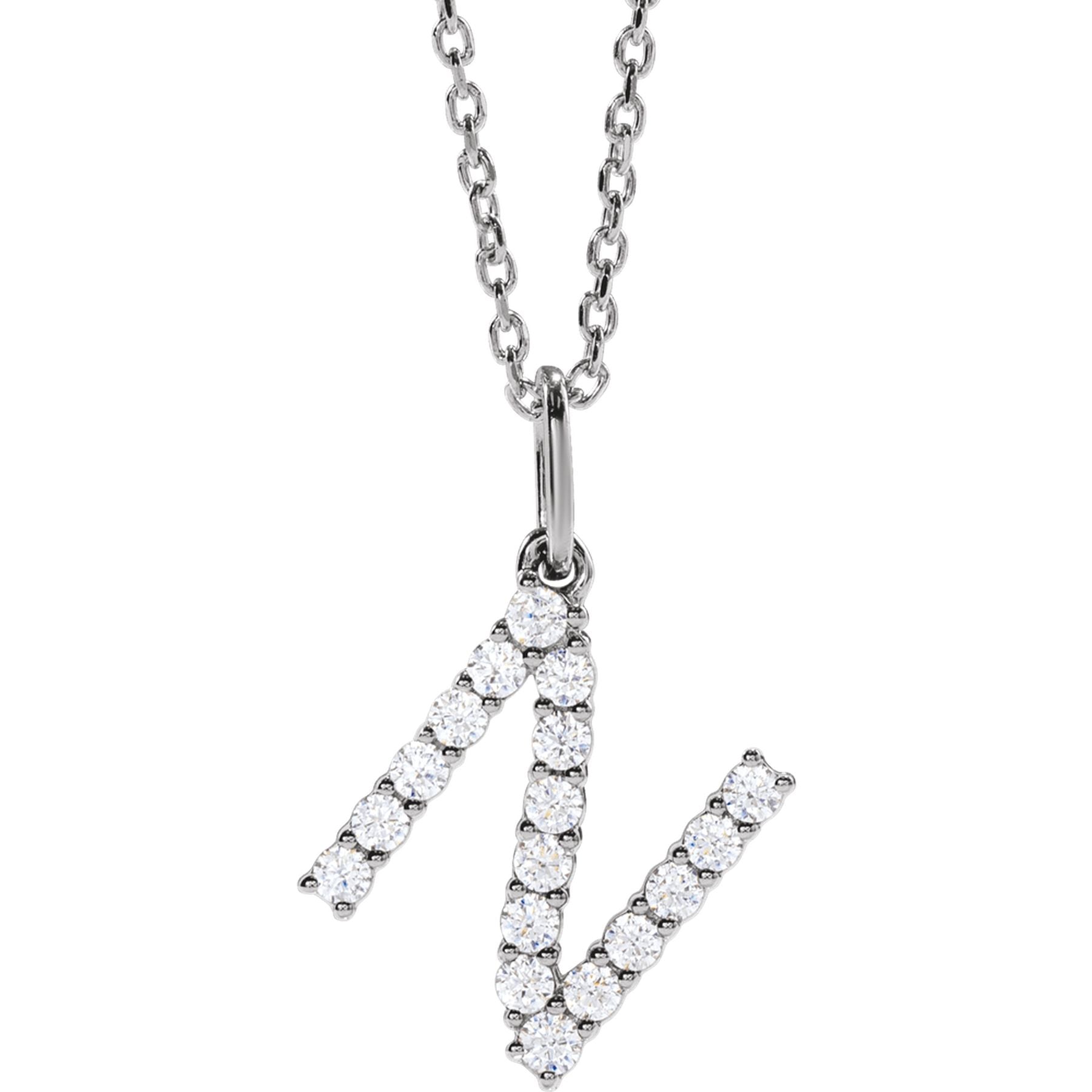 Diamond Initial Necklace