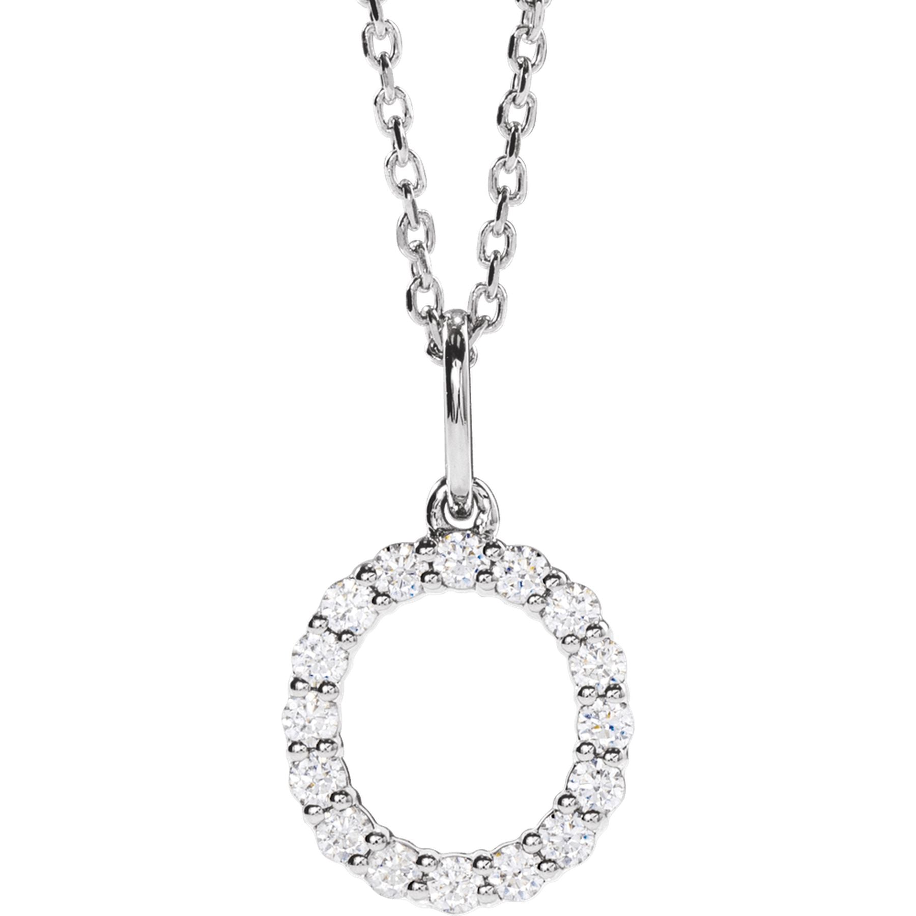 Diamond Initial Necklace