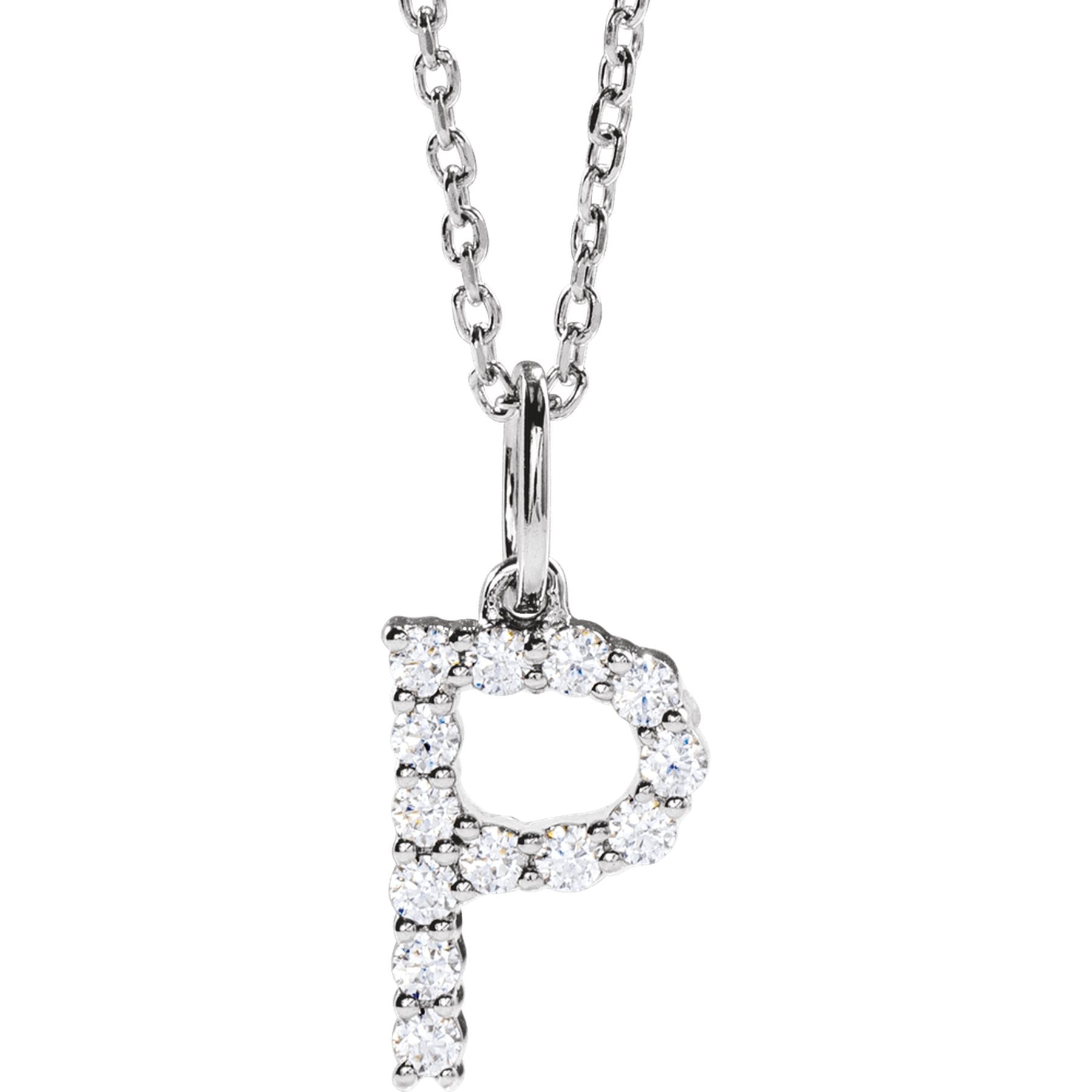 Diamond Initial Necklace