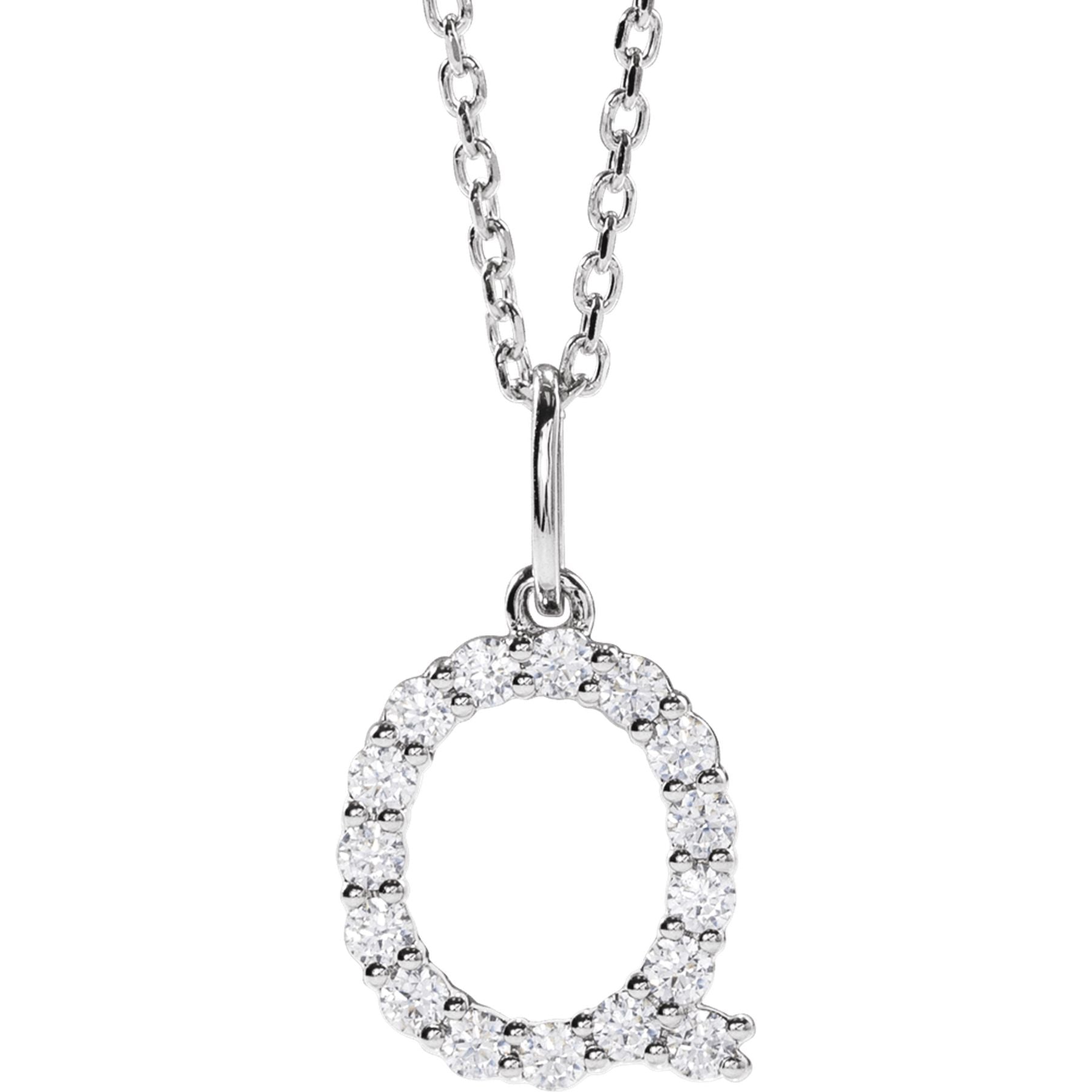 Diamond Initial Necklace