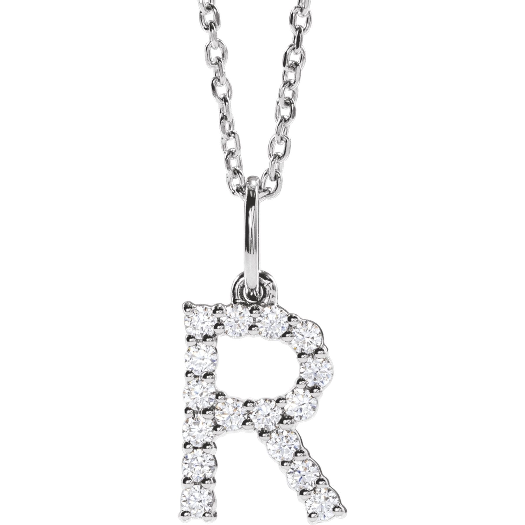 Diamond Initial Necklace