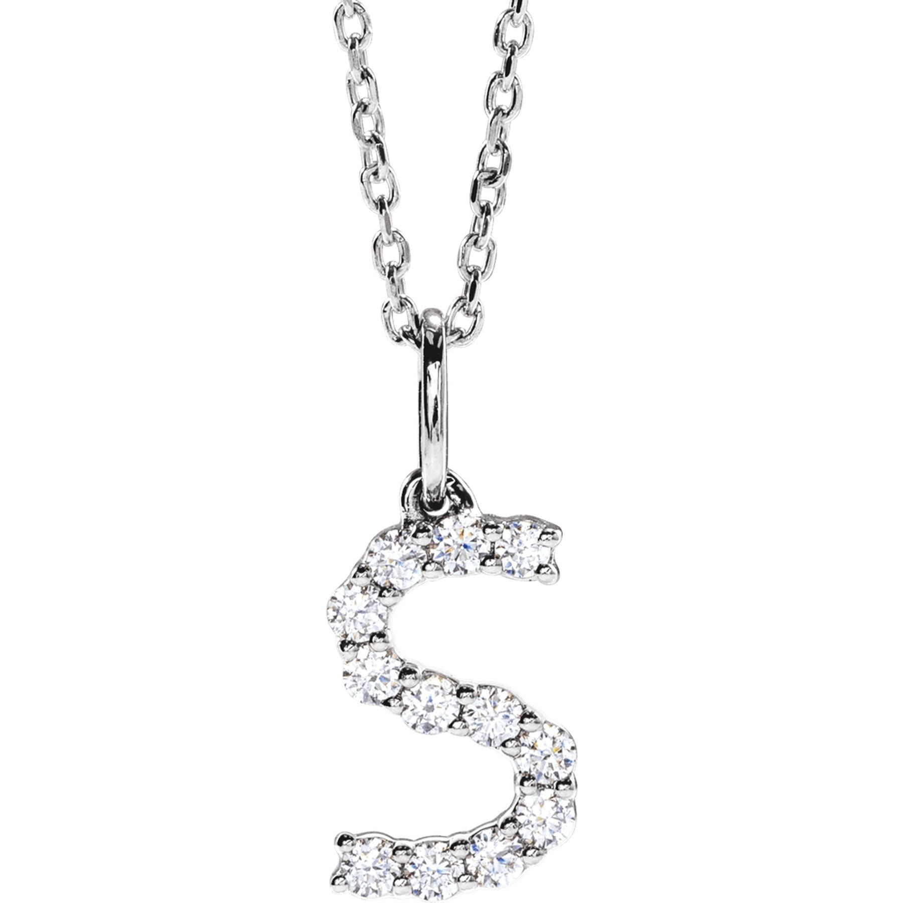 Diamond Initial Necklace