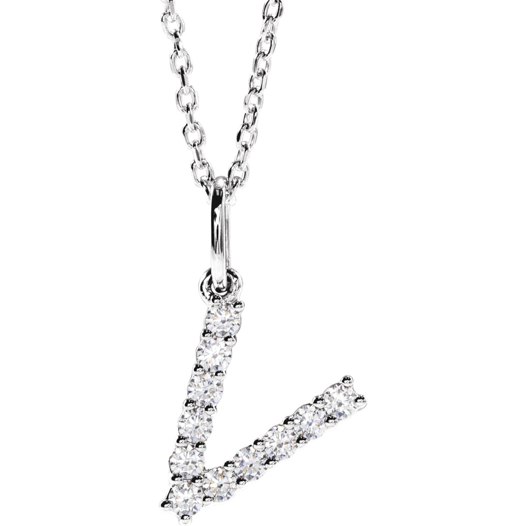 Diamond Initial Necklace