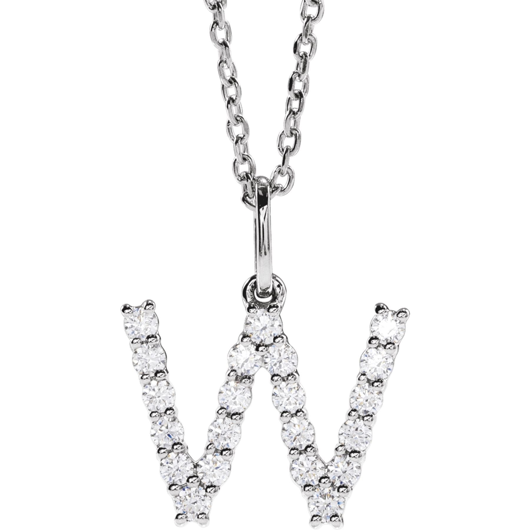 Diamond Initial Necklace