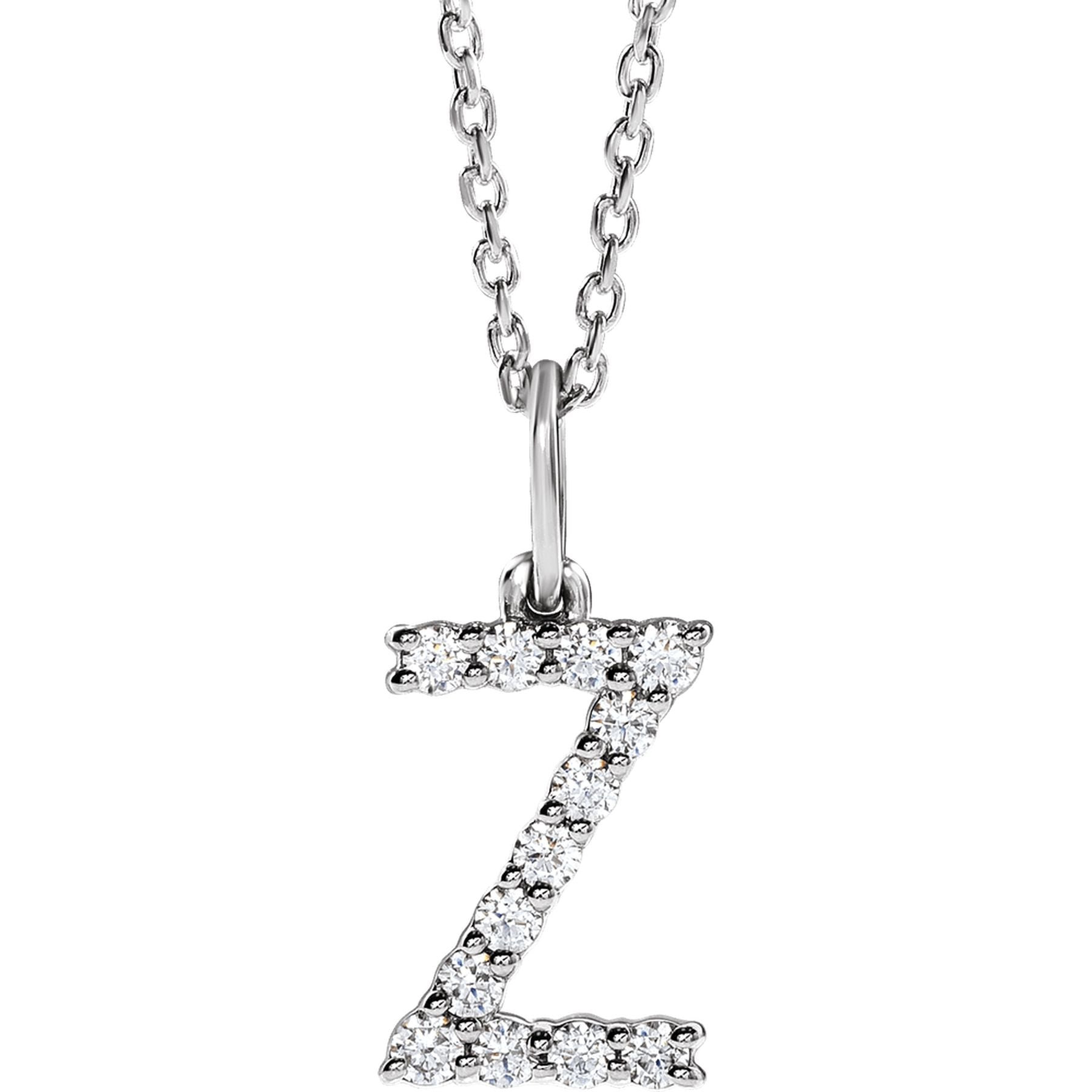 Diamond Initial Necklace