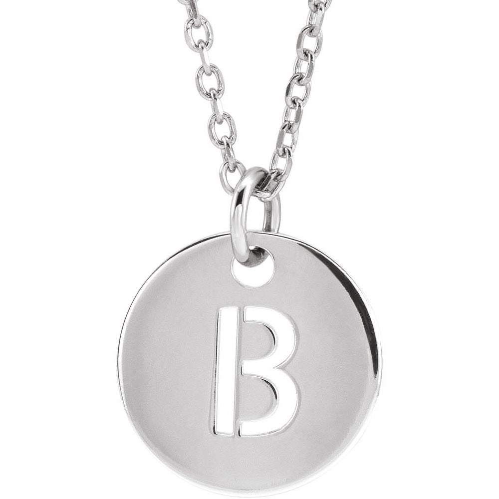 Initial Disc Necklace