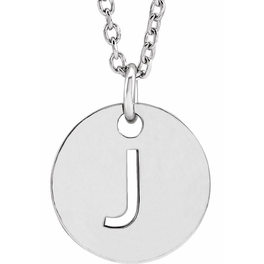 Initial Disc Necklace