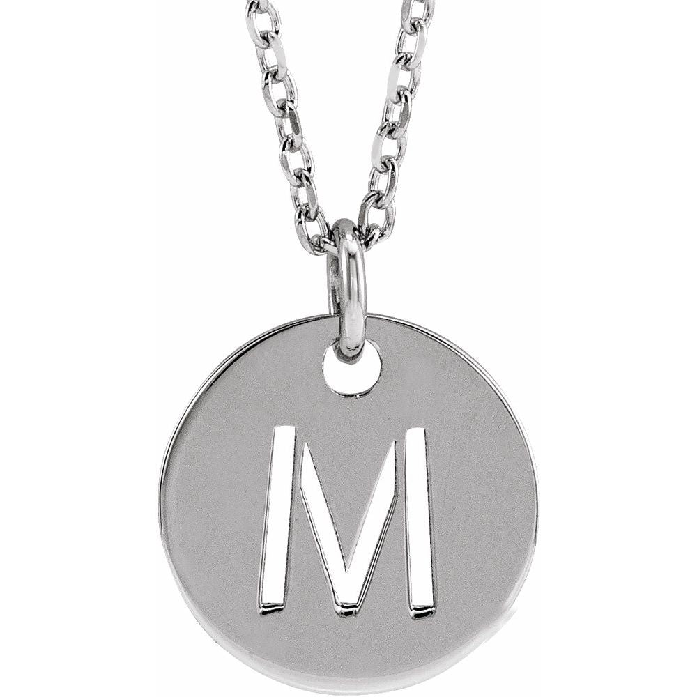 Initial Disc Necklace