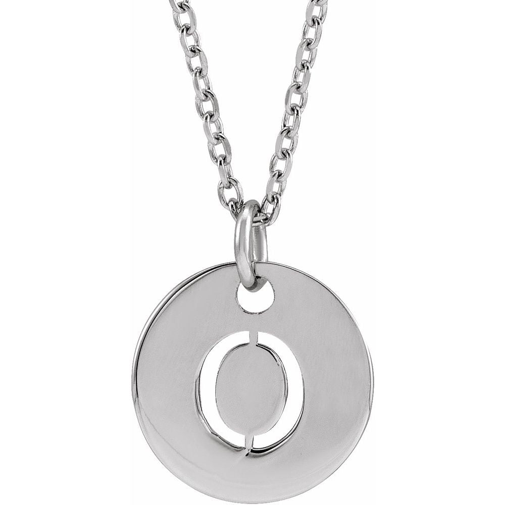 Initial Disc Necklace