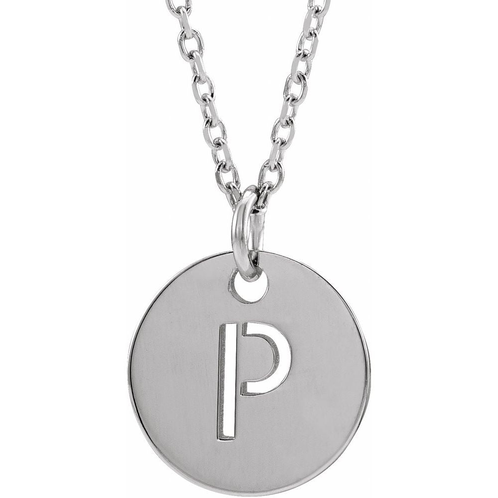 Initial Disc Necklace