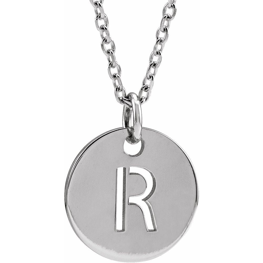 Initial Disc Necklace