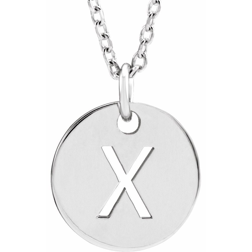 Initial Disc Necklace