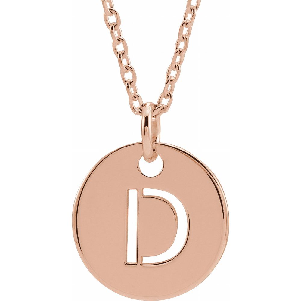 Initial Disc Necklace