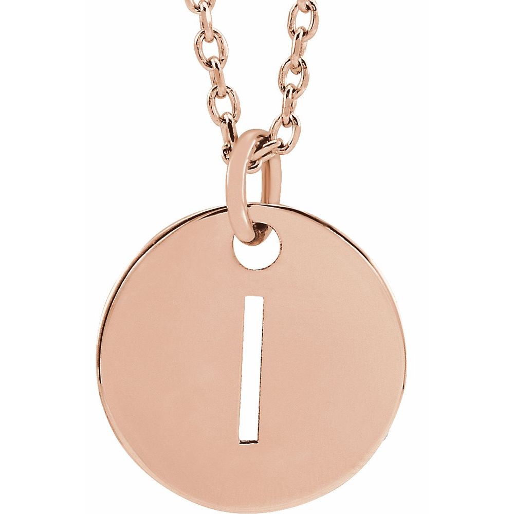 Initial Disc Necklace