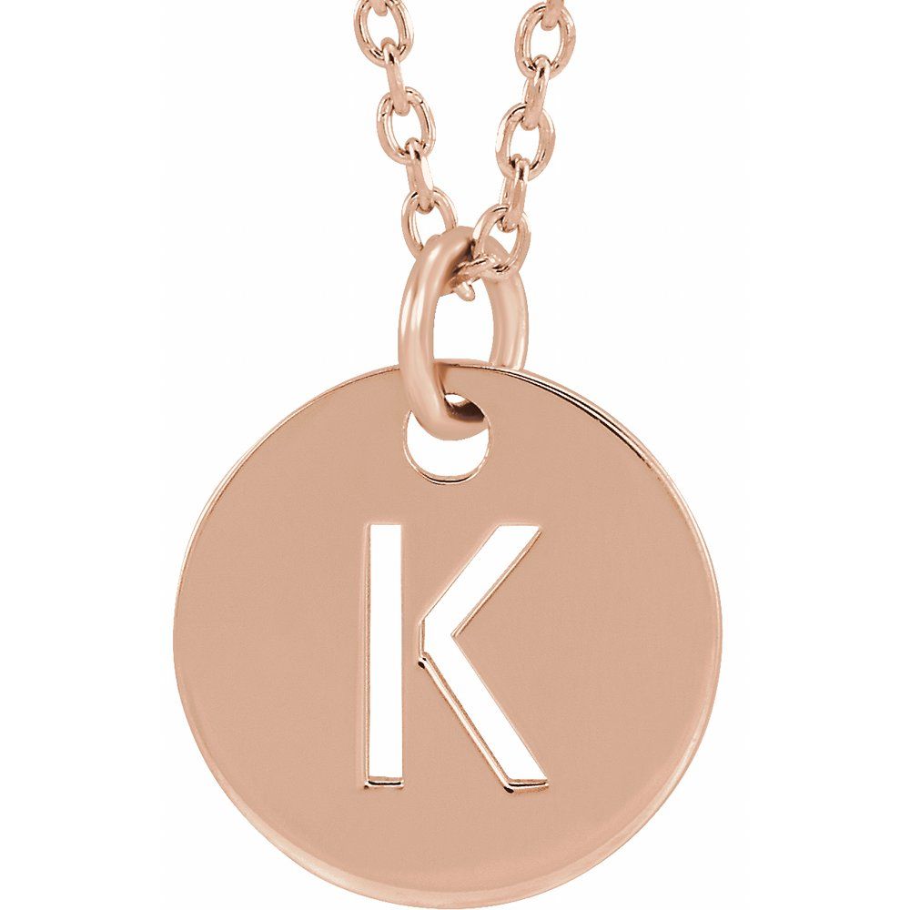 Initial Disc Necklace