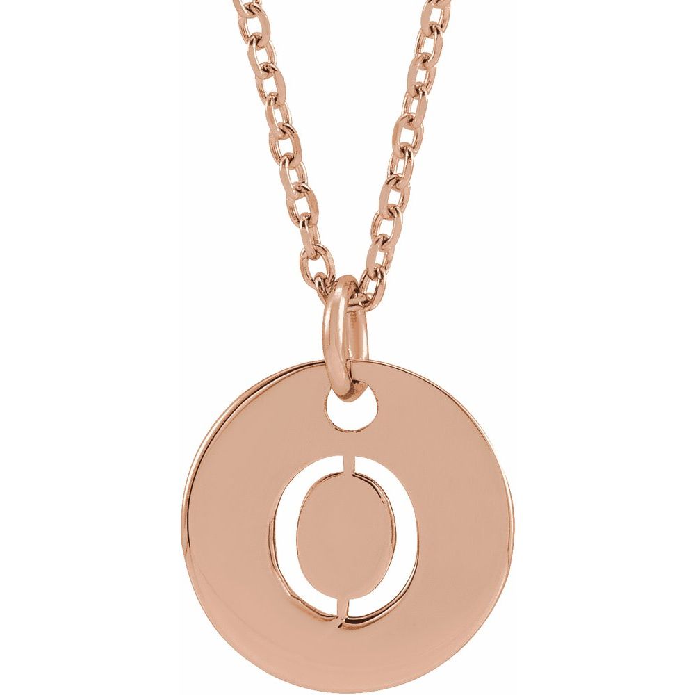 Initial Disc Necklace