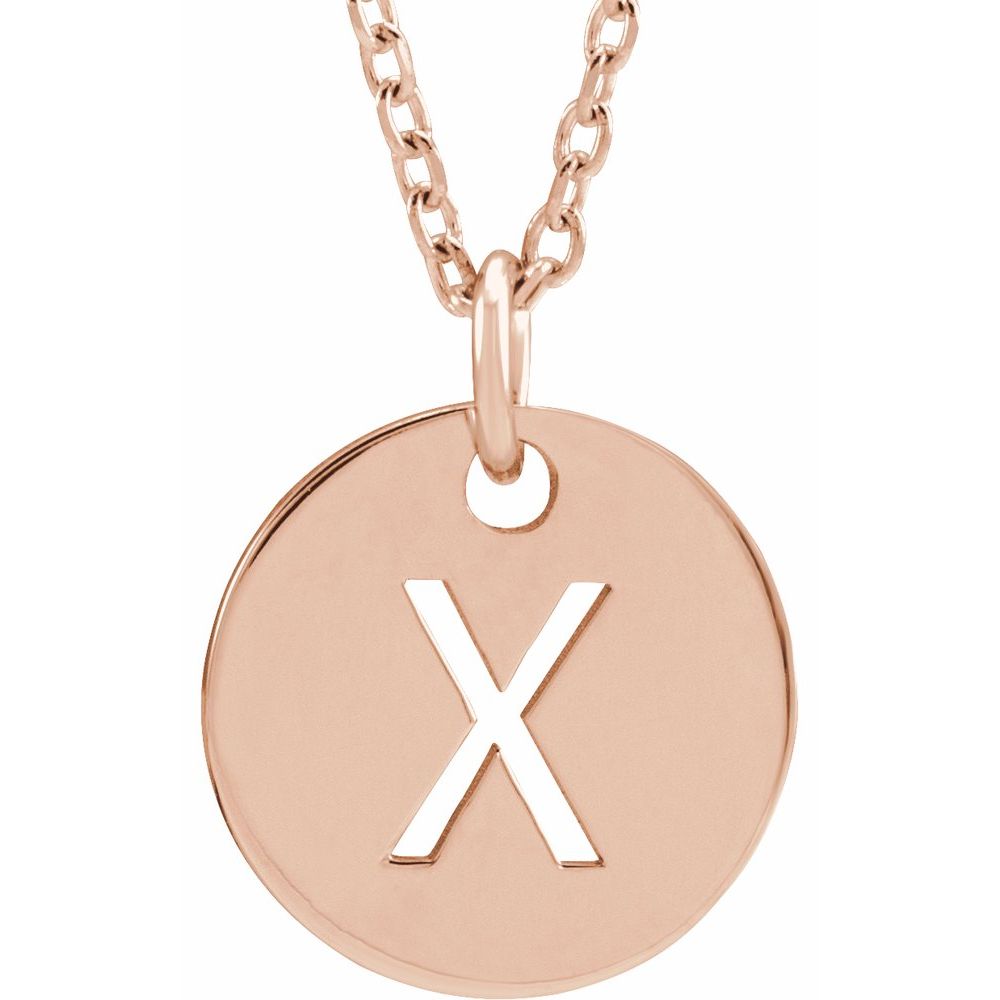 Initial Disc Necklace