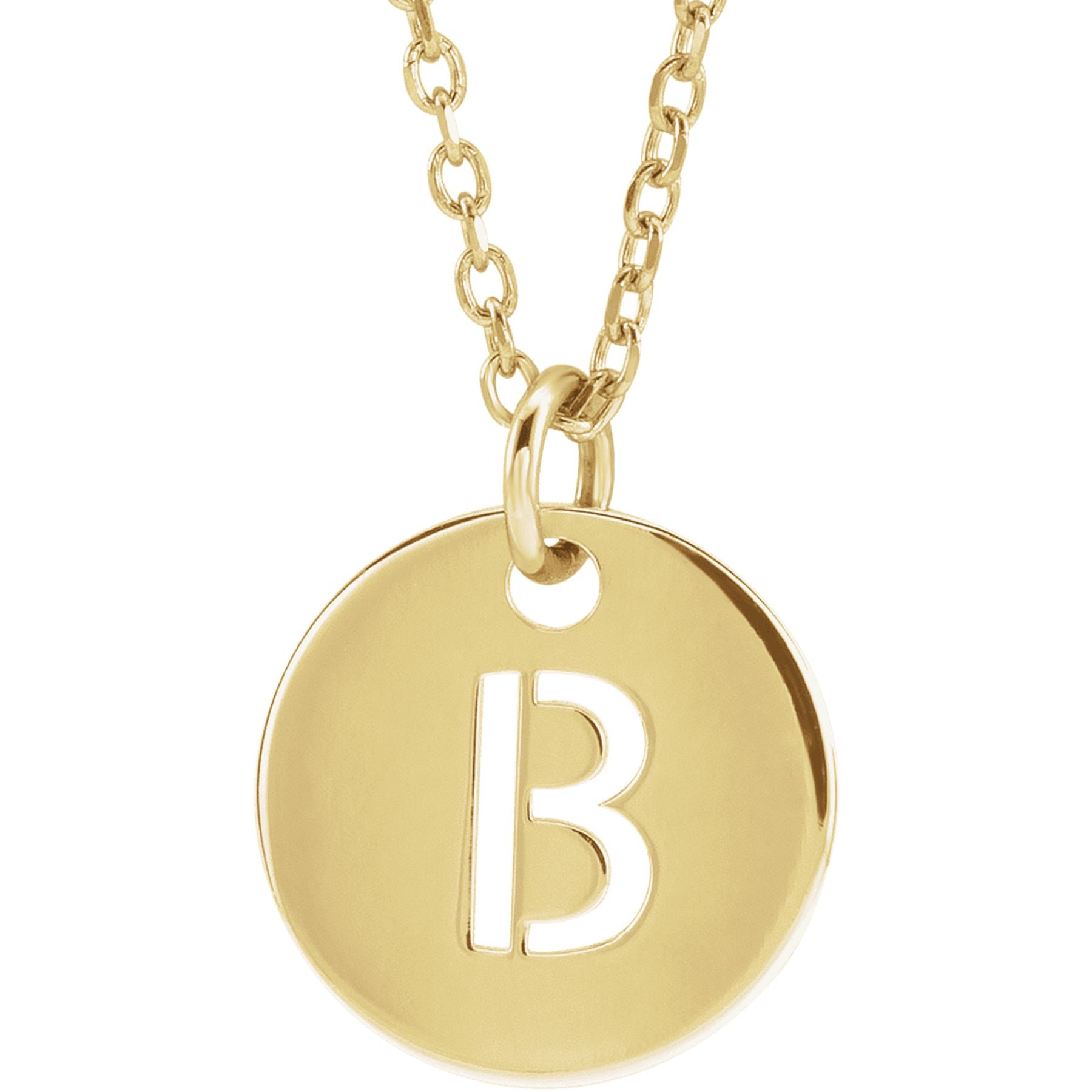 Initial Disc Necklace