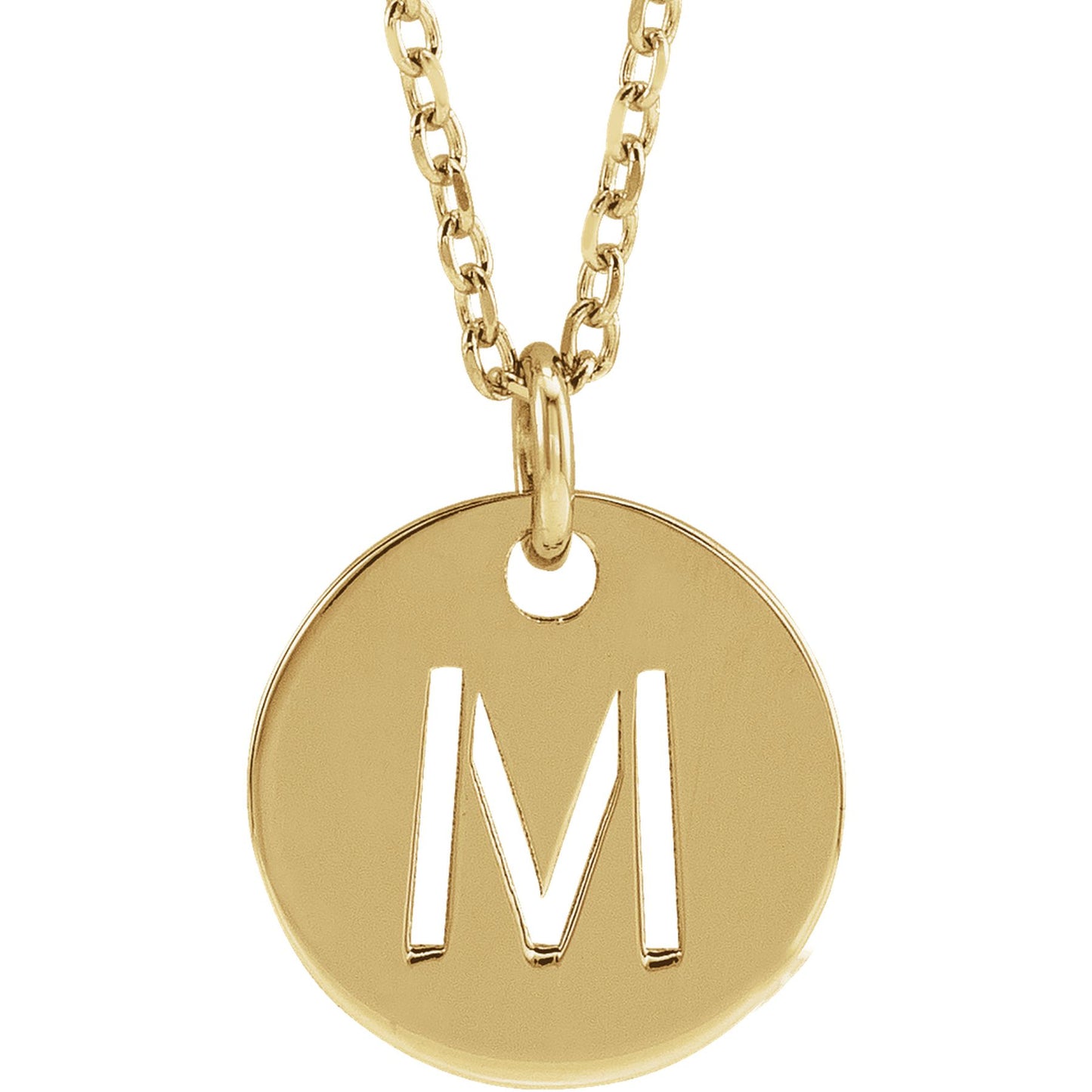 Initial Disc Necklace