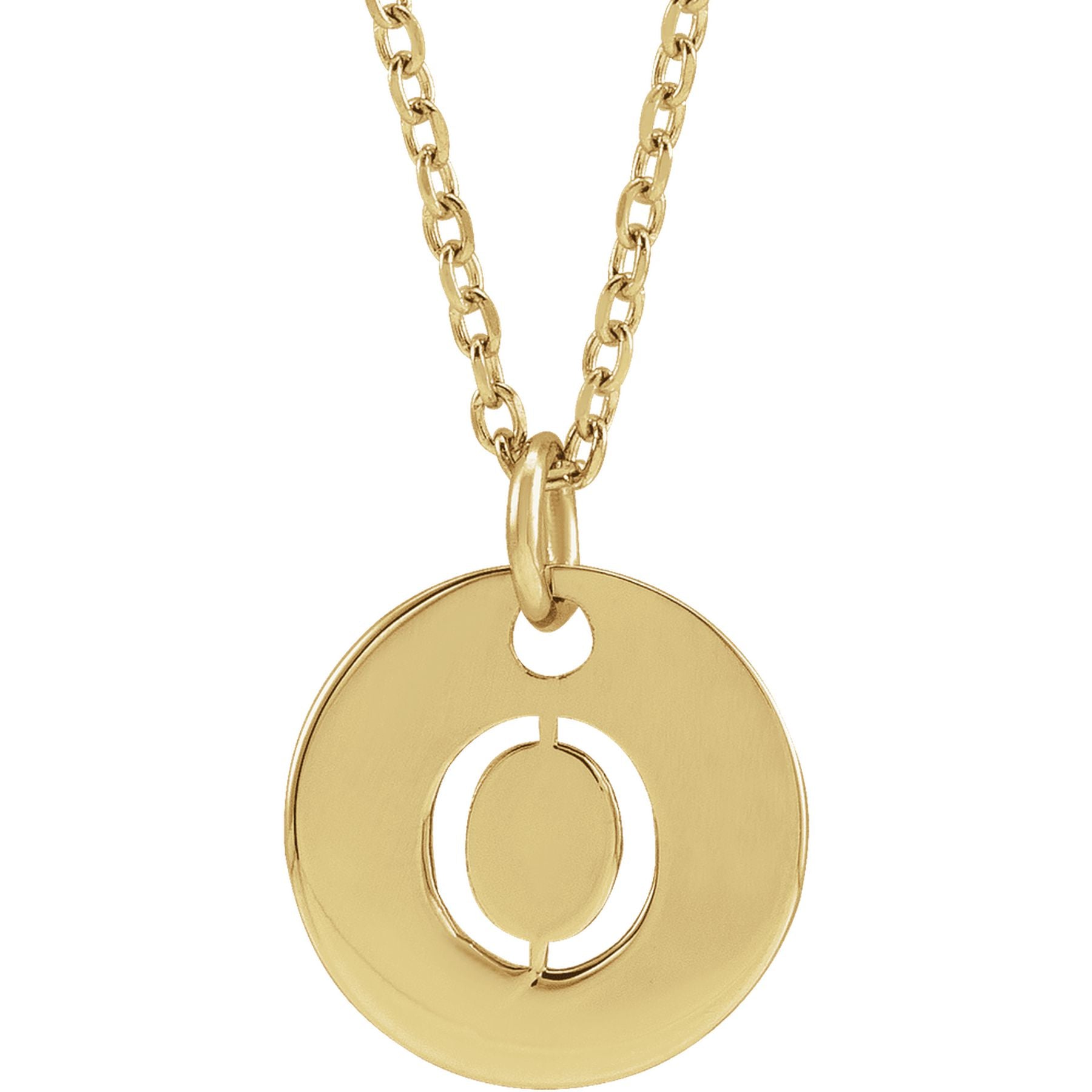 Initial Disc Necklace