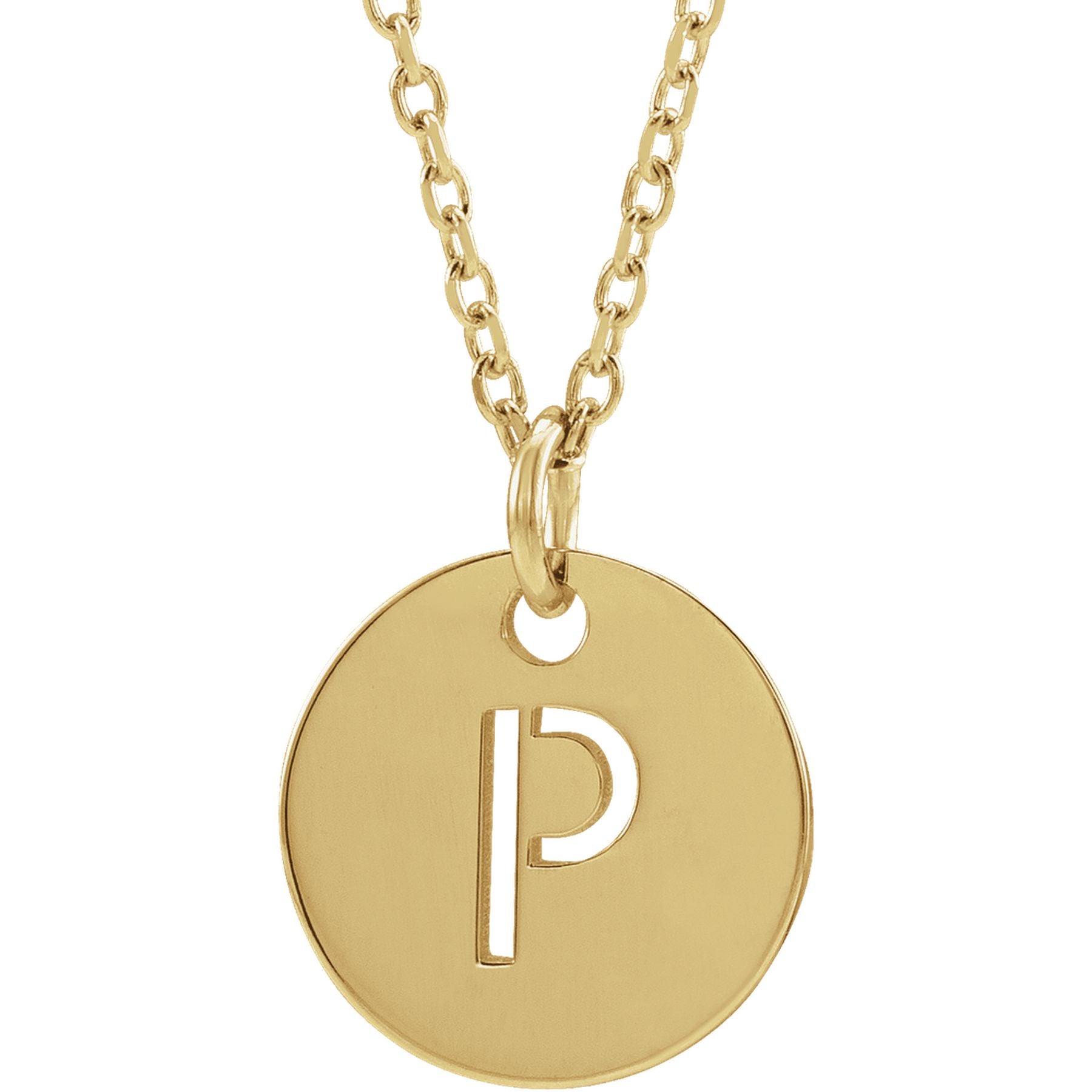 Initial Disc Necklace