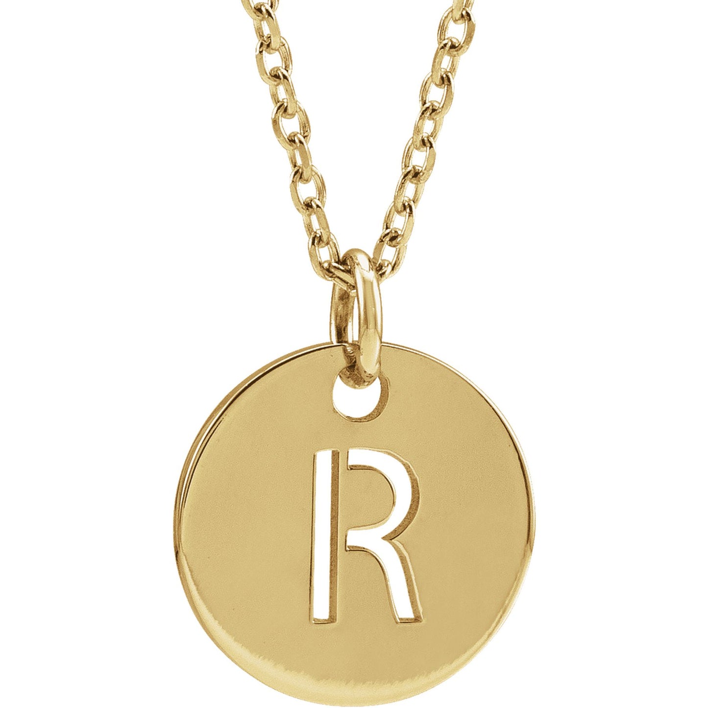 Initial Disc Necklace