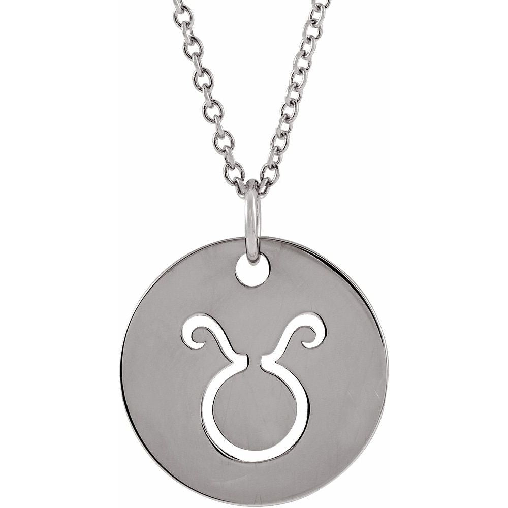 Zodiac Disc Necklace