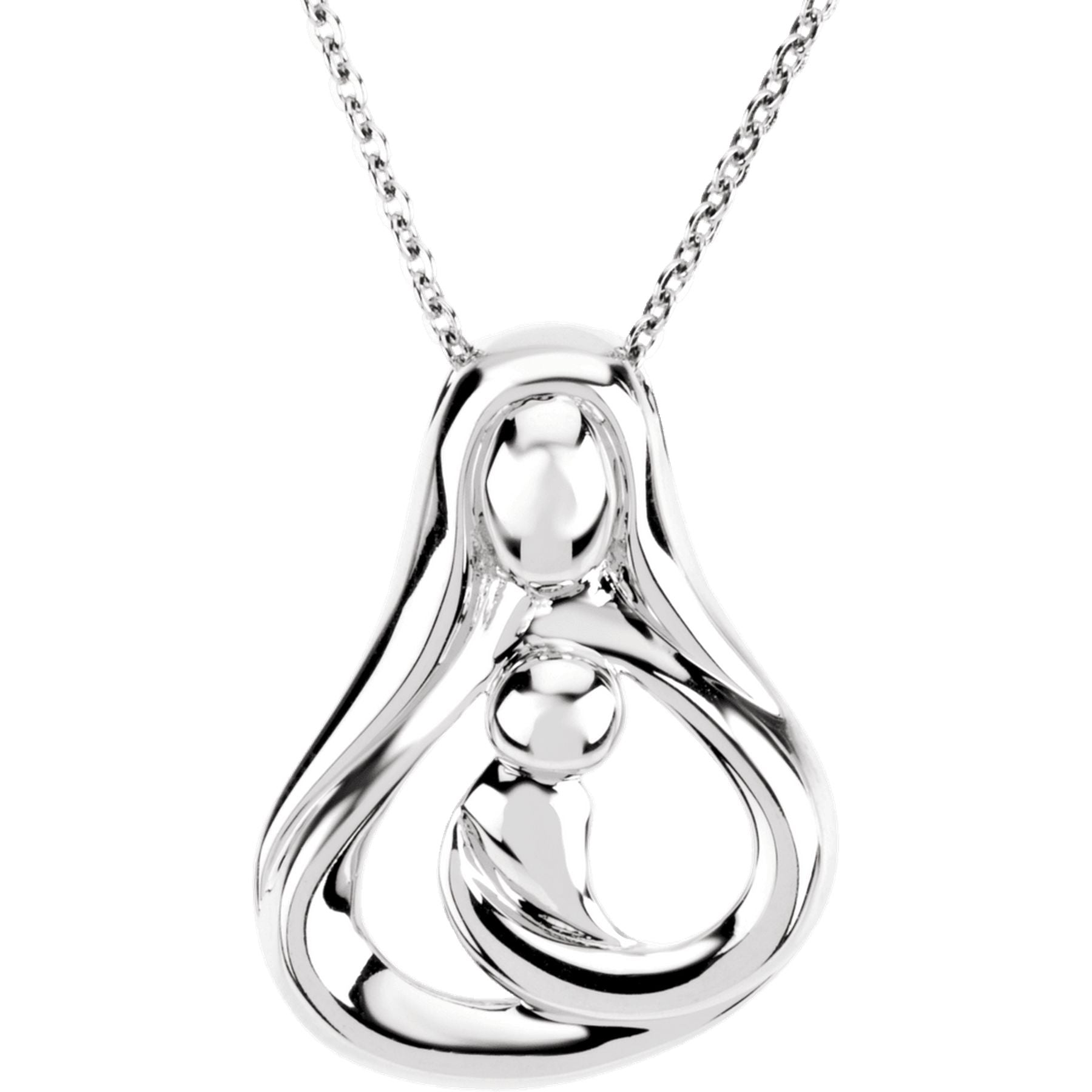 Sterling Silver 1 Child Mother's Embrace 16" Necklace