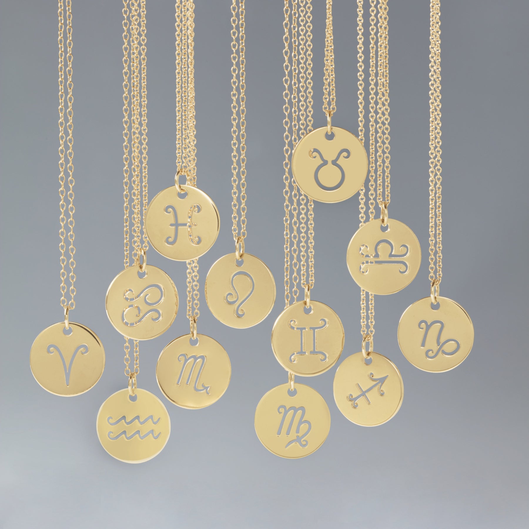 Zodiac Disc Necklace